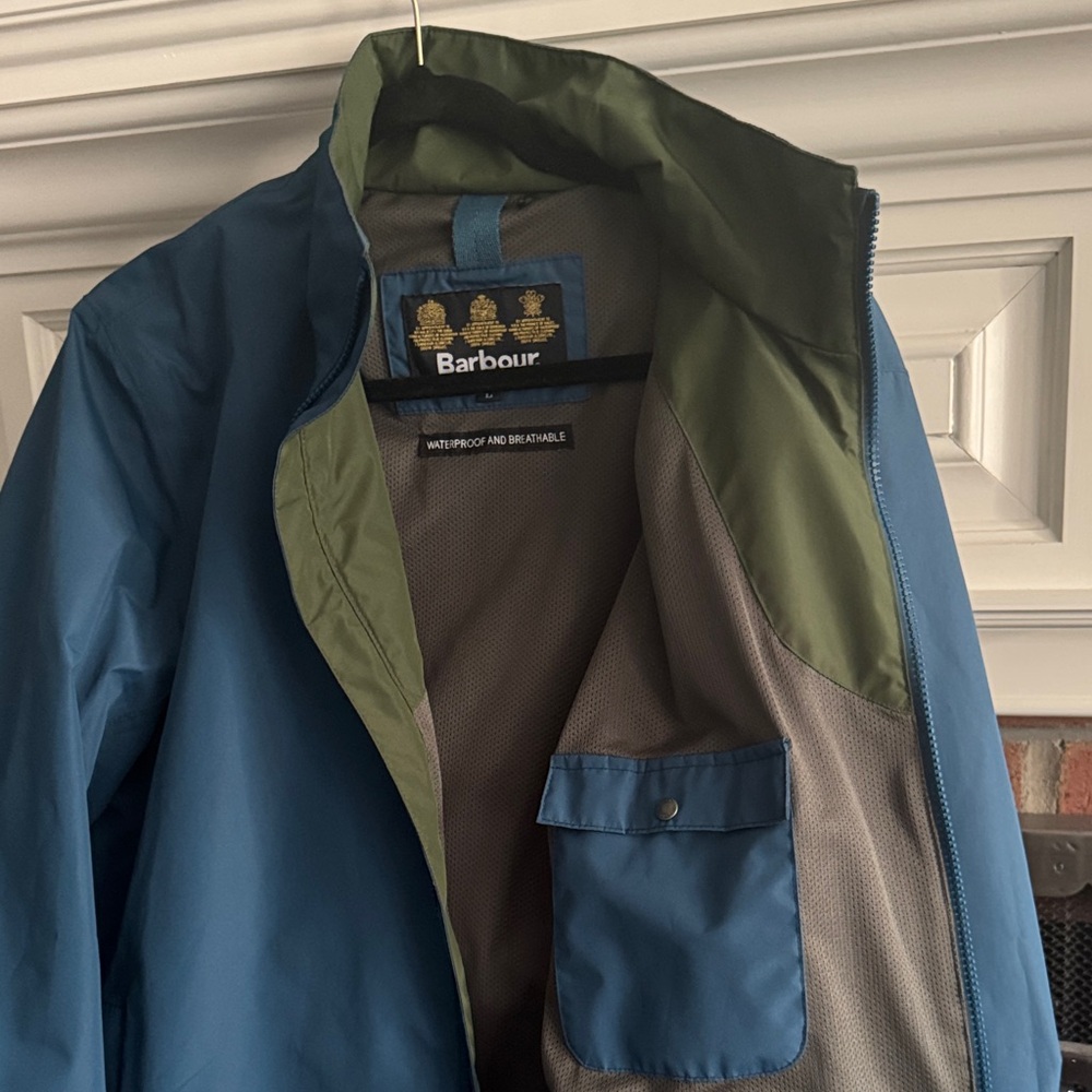 Barbour Blue and Olive Jacket